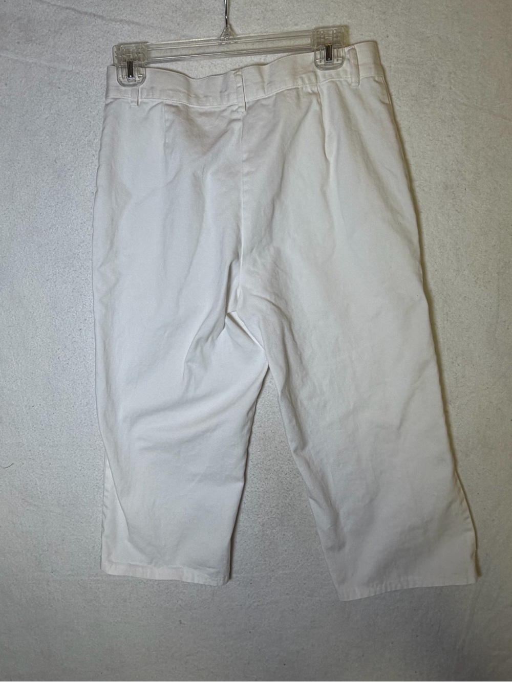 VTG Ralph Lauren Sport White Cropped Capri Pants Wide Leg Twill Women’s 8 - Picture 5 of 5